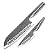 Gotham Steel Pro Cut – The Japanese Style Stainless Steel Super Sharp Knife Set – 2 Pack Includes 7” Santoku Knife and 4” Chef’s Knife