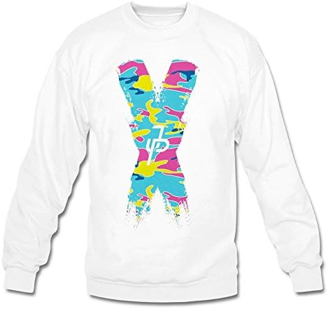 Xword Jake Paul Rainbro Cotton Sweatshirt for Mens L White
