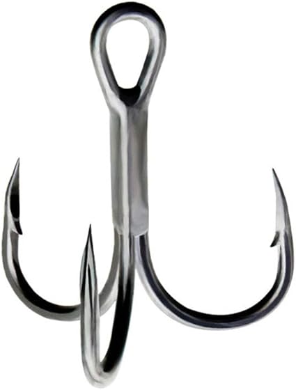 Amazon Alioay トリプルフック 釣 ルアー交換釣り針 高炭素鋼フック ルアー用 3本針 釣りフック 50本セット Alioay フック 針