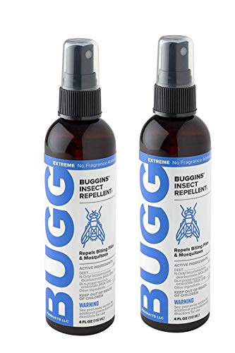 Buggins V Extreme Insect Repellent 25% DEET Plus 2X Fly repellents NO Fragrance Added ... (2)