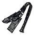 Black Holster Deluxe PU Shoulder Straps Halloween Cosplay Costume Xcoser