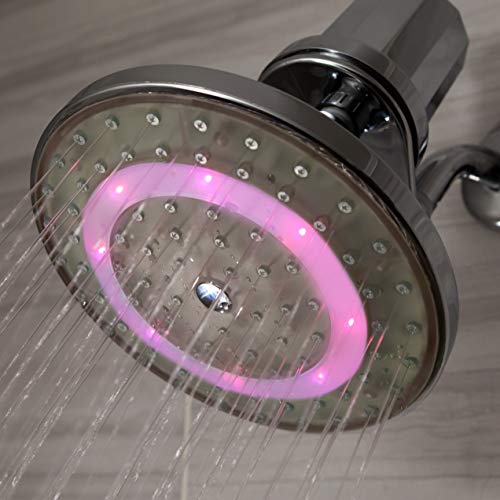 Pure Blue H2O Rain Garden LED Showerhead and Shower Filtration System Pricepulse