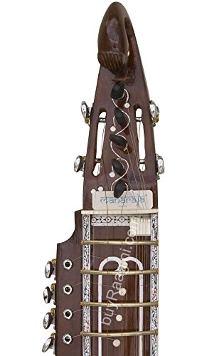 Maharaja Musicals Peacock Dilruba, Pick-up/Audio-Out, Geared Tuning Pegs, Special Bow, Rosin, Extra String Set, Nylon Bag (GSB-AJI) - Thumbnail 2