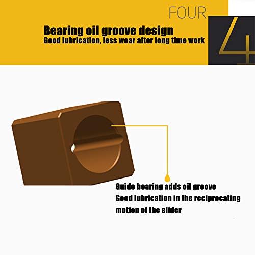 ASWT-Corded Verstellbarem Handgriff Säbelsäge Universalsäge, Variabel Beziehung 0-2800 SPM, Schnittbereich 0-300mm (grau… – Bild 7