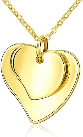 Women Trendy Jewelry Heart-shaped Pendant Necklaces Clavicle Chain Exquisite Gift for Lady Girls