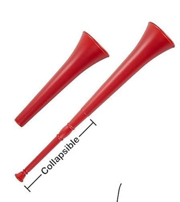 3 Bulk Patriotic Stadium Blaster Vuvuzela Horn (Red, White, and Blue)
