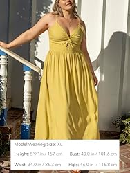 CUPSHE Women's V Neck Twisted Sleeveless Cutout