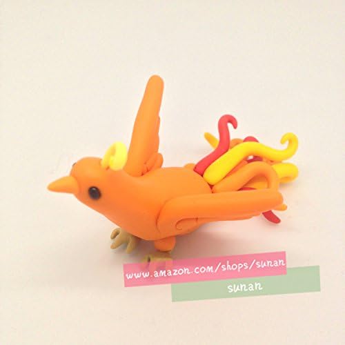 The Legendary Phoenix Bird Clay Fimo - Figurine Kawaii Style Bird