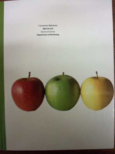 Consumer Behavior (Custom for MKT-09.376 | Rowan University)