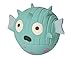 HuggleHounds Extremely Durable and Squeaky Ruff-Tex Mr. Prickles The Blowfish Pet Squeak Toy, Large