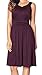 UniSweet Women's Elegant Vintage Ruched Pleated Casual Swing Dress