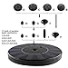 NANGOALA Water Fountains Solar Powered, Decorative Water Fountains for Garden, Patio And Lawn, 1.5W Outdoor Submersible Floating Solar Bird Bath Fountain Pump
