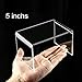 Chuangdi Clear Acrylic Display Risers, Jewelry Display Risers Showcase Fixtures, Tear Off The Protective Film Before Use (3.3, 4.1, 5, 5.7 Inch)