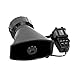 AUXMART 100W 12V Car Siren Horn 7 Tone Sound Car Siren Vehicle Horn with Mic PA Speaker