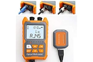 D YEDEMC Mini Optical Fiber Power Meter FC/SC/ST Universal Interface Fiber Tester Built-in 2Mw Visual Fault Locator Li-ion Battery USB Charge (OPM&VFL-2Mw-Li)
