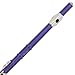 Mendini Closed Hole C Purple Flute with Stand, 1 Year Warranty, Case, Cleaning Rod, Cloth, Joint Grease, and Gloves - MFE-PL+SD+PB