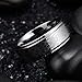King Will 8mm Mens Tungsten Carbide Ring Laser Celtic Knot Polish Edge Wedding Band Size 7-14