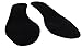 Cotton Flat Shoe Insert for Sandals & Sockless Shoes, Comfortable Shoe Insoles with Sweat-Absorbent Natural Fiber & Non-Slip Silicone Grip, Narrow-Cut Shoe Inserts for Women, Black, Size 38 - SoxsolS