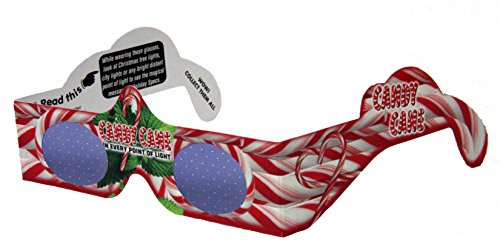 22 Pairs 3D Christmas and New Years Glasses - 13 Different Exclusive Styles -  Flat - 3Dstereo Holiday Eyes(TM) - Thumbnail 3