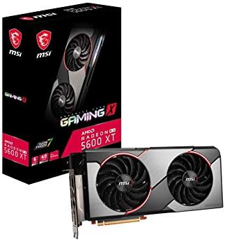 Amazon Com Msi Gaming Radeon Rx 5600 Xt Boost Clock 16 Mhz 192 Bit 6gb Gddr6 Dp Hdmi Dual Torx 3 0 Fans Rgb Crossfire Freesync Vr Ready Graphics Card Rx 5600 Xt Gaming X Computers Accessories