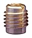 E-Z LOK Knife Threaded Insert for Hard-Wood, Brass Thread Inserts 10-24 Internal Threads, 0.500
