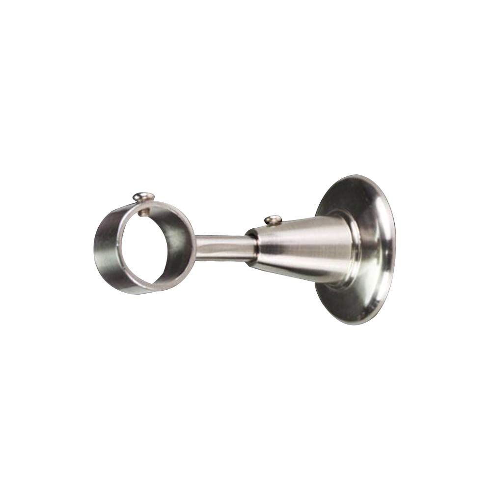 Vosarea 2pcs 28mm Diameter Curtain Rod Bracket Aluminum Alloy