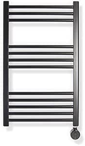 ClimaSpain Radiador Toallero Electrico Mallorca · Secatoallas de Baño en Color Negro Mate con 400W · Toalleros Electricos Termostato Digital (770 x ...