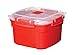 Sistema Microwave Collection Steamer, Small, 50 oz./1.4 L, Red