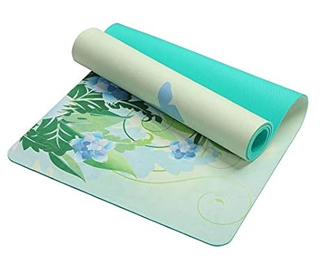 Amazon.com: 5mm Lotus Pattern Suede TPE Yoga Mat Pad Non ...