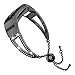 Wearlizer Compatible with Alta and Alta hr Bands for Women Bracelet Metal Silver Rose Gold Black Pink Metal Replacement Wrist Band Accessories Straps Bangle (Black)