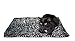 Thermal Cat Pet Dog Warming Bed Mat - GREY, (Leopard Motif) 22" L x 19" W, by Downtown Pet Supply primary