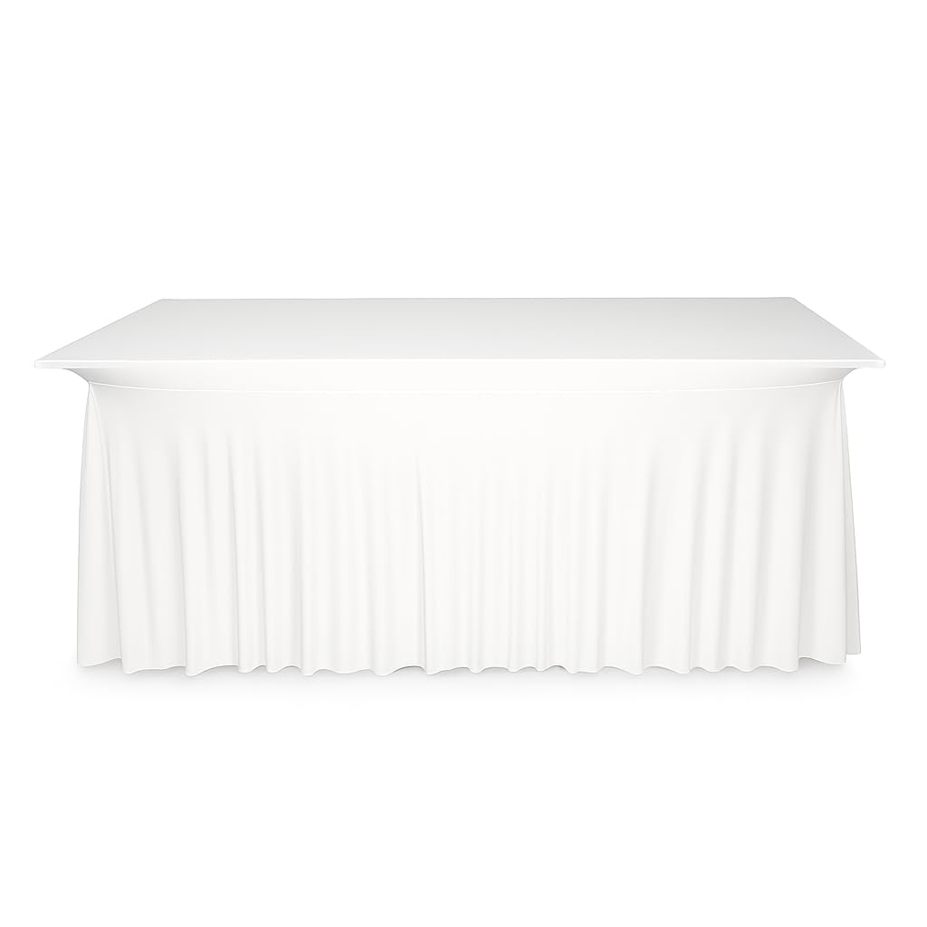 Gastro Uzal deluxe table stretch cover, white, 140x70cm