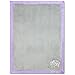 Wendy Bellissimo Super Soft Plush Baby Blanket - Elephant Baby Blanket from The Anya Collection in Lavender and Grey (30x40)