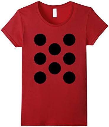 Womens Ladybug Costume Shirt Cute Halloween Costume Lady Bug TShirt Small Cranberry