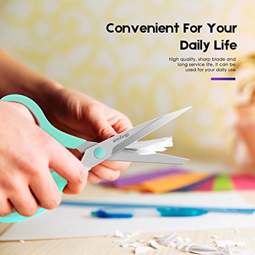 6 Scissors+Titanium+Multipurpose+Comfort+Grip+Handles