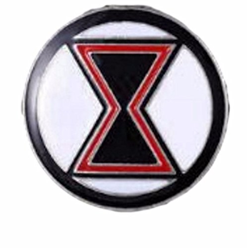 Black Widow Logo 1 1/2" Diameter Metal Enamel Costume Pin
