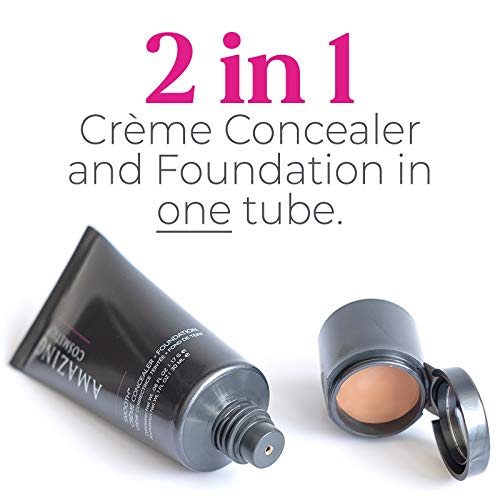 AMAZING COSMETICS Smooth Creme Concealer & Foundation, Fair, 1.06 Fl Oz