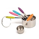 Bekith Stainless Steel Measuring Cups and Spoons Set, 10 Piece
