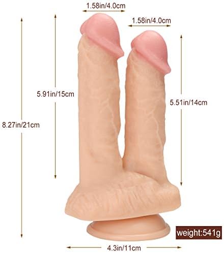 5.91 Inch Double Head Medical-Grade TPE Personal Bath Toys