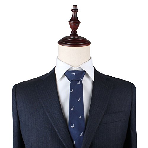 image for AUSCUFFLINKS Wolf Skinny Tie Mens Necktie Animal Tie | Wolf of Wall St
