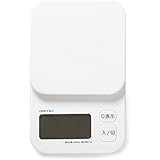 ドリテック キッチンスケール トルテ 2kg ホワイト KS-274WT