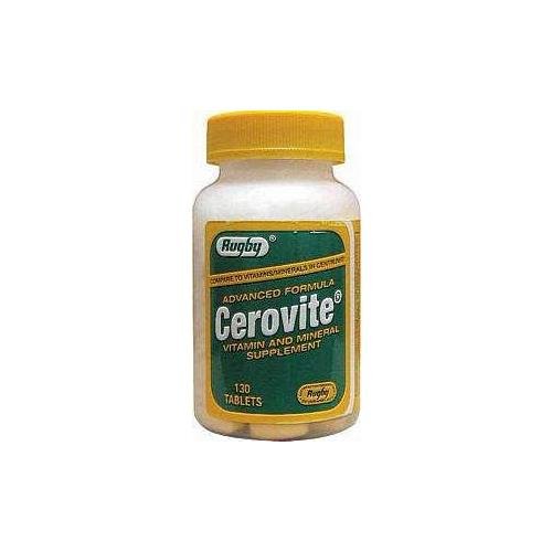 Cerovite Advanced Formula Tablets, 130ct - Buy Packs and SAVE (Pack of 4)