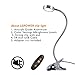 New Version LEPOWER Clip On Light/Reading Lights/Bed Light/Light Color Changeable/Stepless Adjustable Brightness Clip Lamp for Desk, Bed Headboard and Computers (Silver)