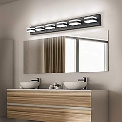 SOLFART Modern LED Dimmable Matt Black Wall Light