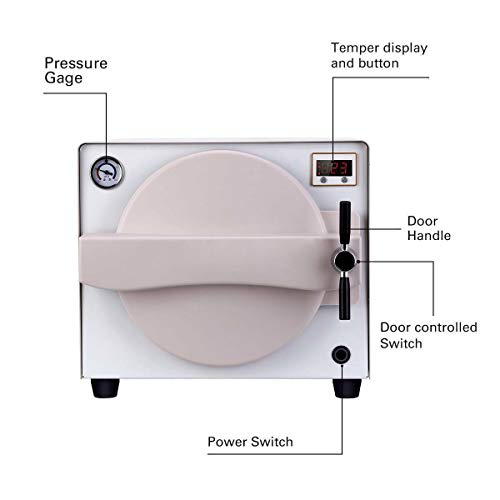 SoHome 18L Heating-Over Protection Medical Sterilizer Disinfection Cabinet with Pressure Gauge LK-D14