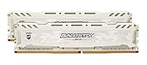 Ballistix Sport LT 32GB Kit (16GBx2) DDR4 2400 MT/s (PC4-19200) DIMM 288-Pin BLS2K16G4D240FSC (White)