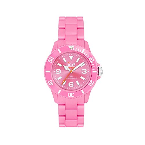Ice Classic Solid Pink Dial Plastic Strap Ladies Watch CSPKSP10