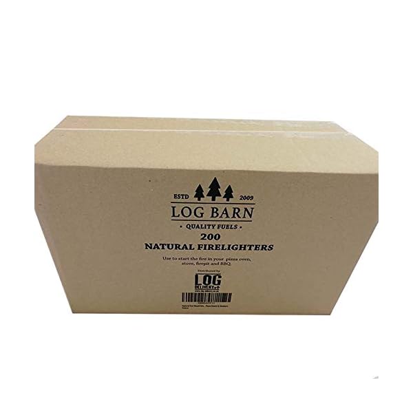 Natural Eco Wood Firelighters - Wood Wool Flame Fire Starters Great for  Lighting Fires in Stoves, BBQ's, Pizza Ovens u0026 Smokers, Safe Charcoal  Starter for Lighting A Charcoal Barbecue (200pc) - Just