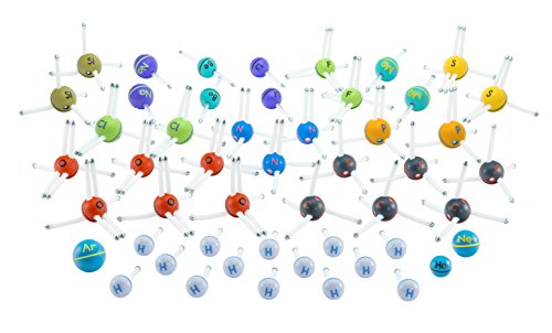 Happy Atoms Magnetic Molecular Modeling Complete Set | Intro to Atoms, Molecules, Bonding, Chemistry | Create Thousands of Molecules, 216 Activities, Plus Free Educational App for iOS, Android