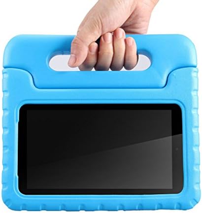 Samsung Galaxy Tab E Lite 7.0 inch Kids Case - ANMANI ShockProof Case Light Weight Kids Case Super Protection Cover Handle Stand Case For Samsung Galaxy Tab E Lite 7-Inch Tablet - (Blue)